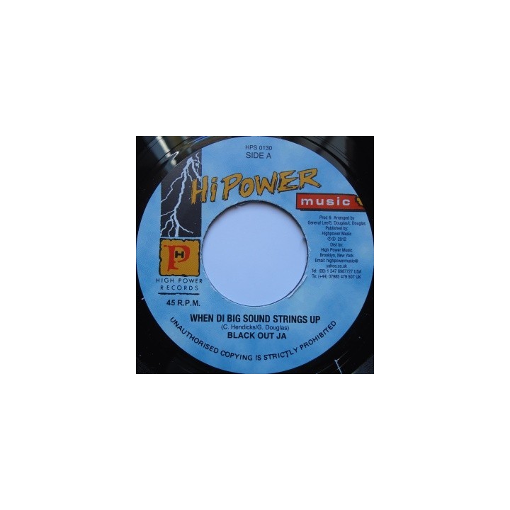 Black Out JA - When di Big Sound String up 7''