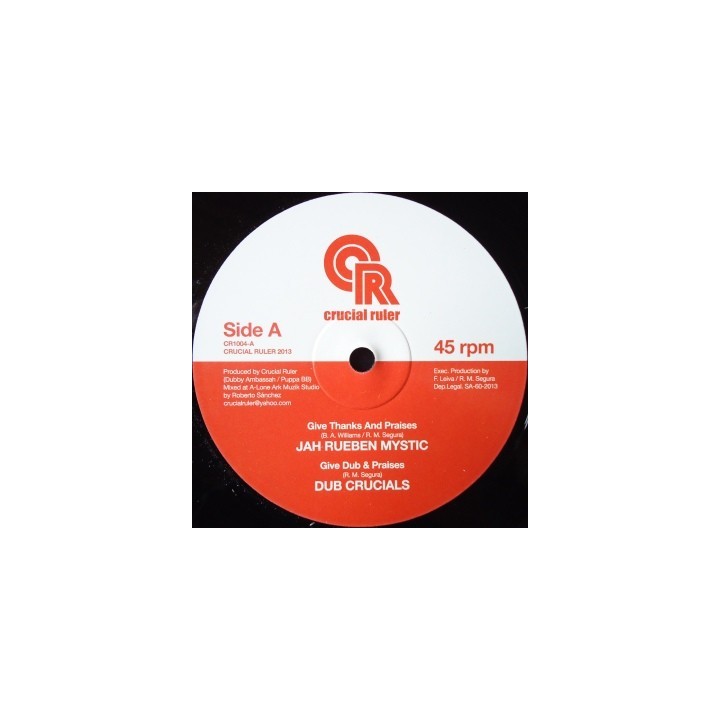 Jah Rueben Mystic - Give Thanks and Praises, Solo Banton 10''