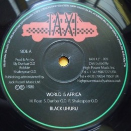 Black Uhuru - World is Africa 12''