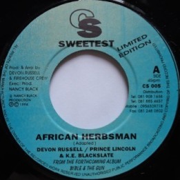 Devon Russell, Prince Lincoln & K.E. Blackslate - African Herbsman 7''