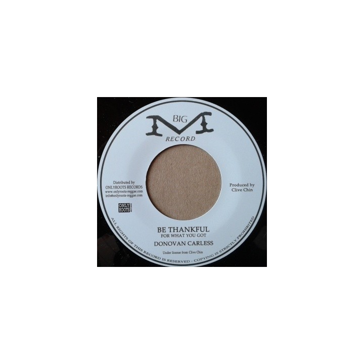 Donovan Carless - Be Thankfull 7''