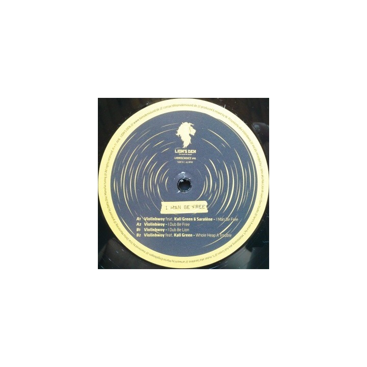 Violinbwoy feat. Kali Green & Saralene - I Man Be Free 12''
