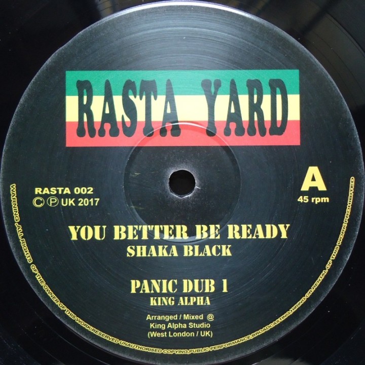 Shaka Black - You Better be Ready 10''