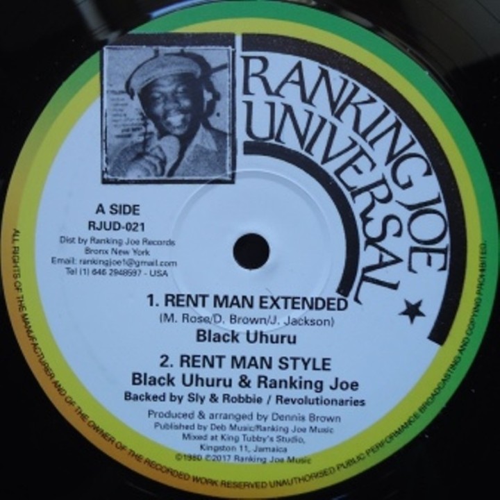 Black Uhuru - Rent Man 12"