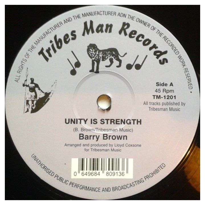 Barry Brown - Unity is Strength 12"