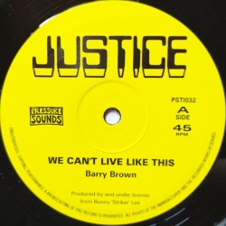 Barry Brown - We Can't Live...