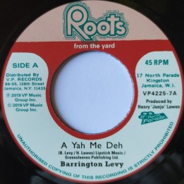 Barrington Levy - A Yah Me Deh 7"