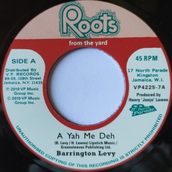 Barrington Levy - A Yah Me Deh 7"