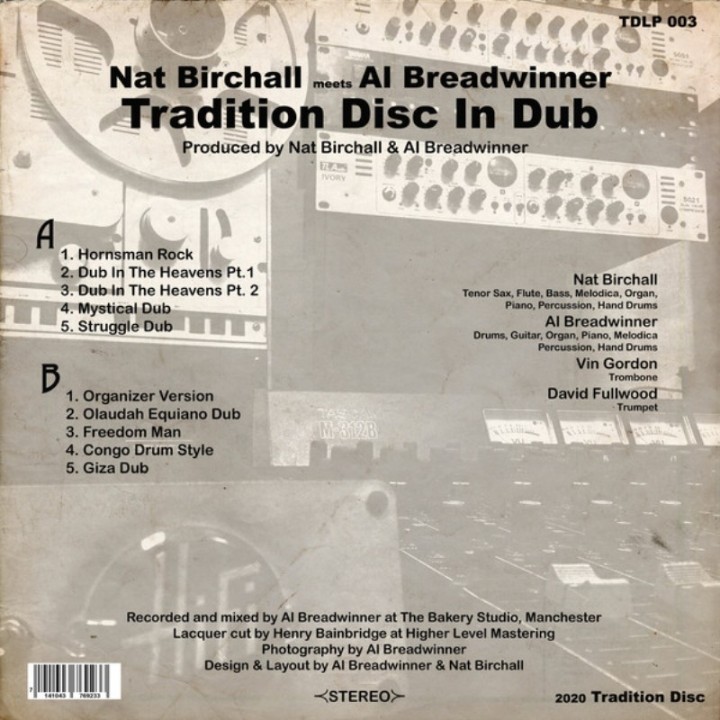 Nat Birchall Meets Al Breadwinner - Tradition Disc In Dub LP