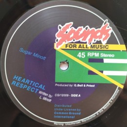 Sugar Minott - Heartical Respect 12"