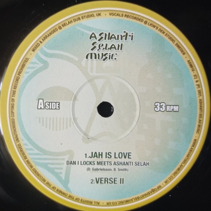 Dan I Locks - Jah Is Love 12"