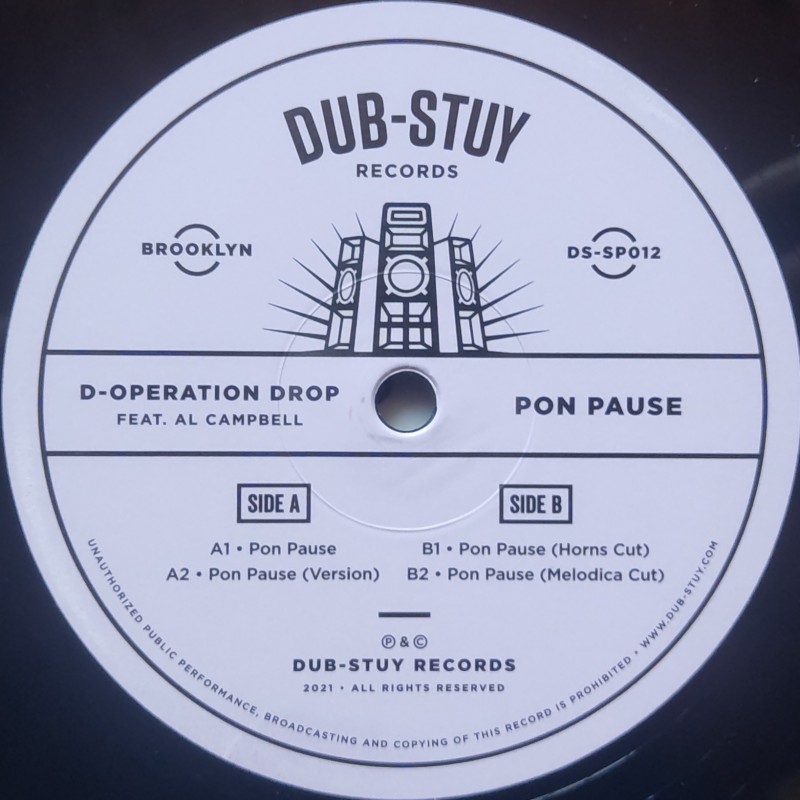 D-Operation Drop feat. Al Campbell - Pon Pause 12"