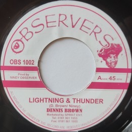 Dennis Brown - Lightning & Thunder 7"