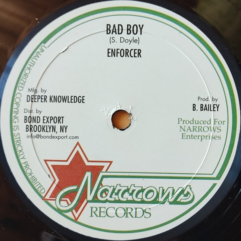 Enforcer - Bad Boy / Little Roy - Leaving Rome 10"