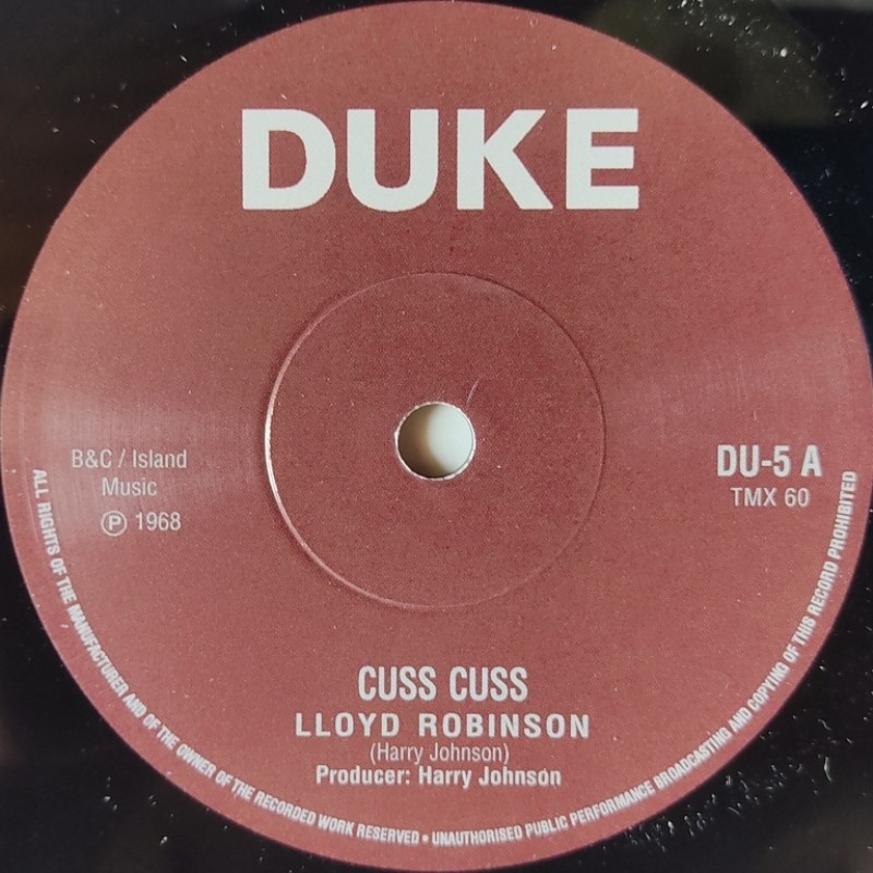 Lloyd Robinson - Cuss Cuss 7"