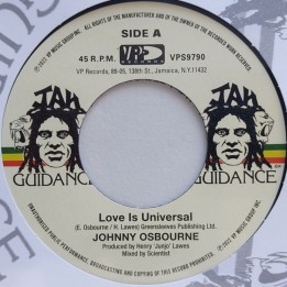 Johnny Osbourne - Love Is Universal 7"