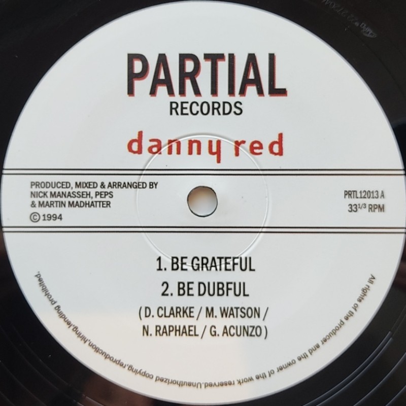 Danny Red - Be Grateful 12"