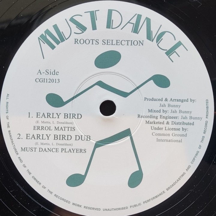Errol Mattis - Early Bird / Errol Bellott - Rootsman 12"