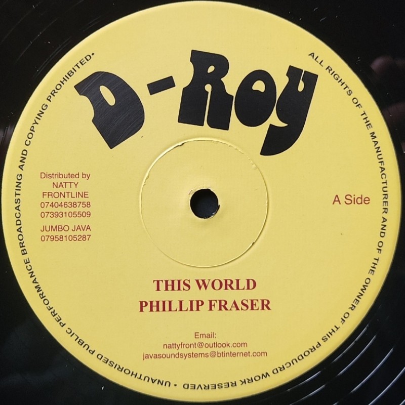 Phillip Fraser - This World / Send Us Back Home 12"