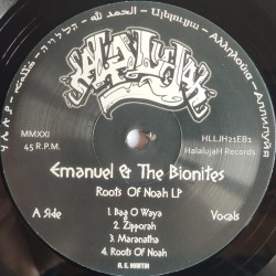 Emmanuel & The Bionites - Roots Of Noah 12" label