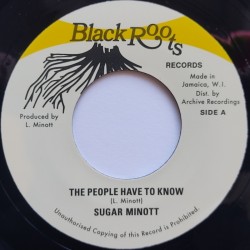Sugar Minott - The People Have To Know 7"