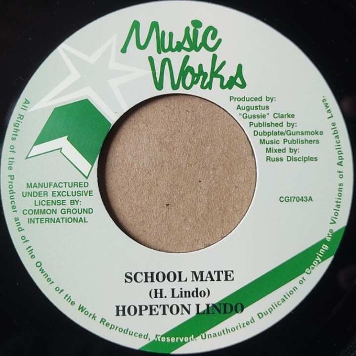 Hopeton Lindo - School Mate 7"