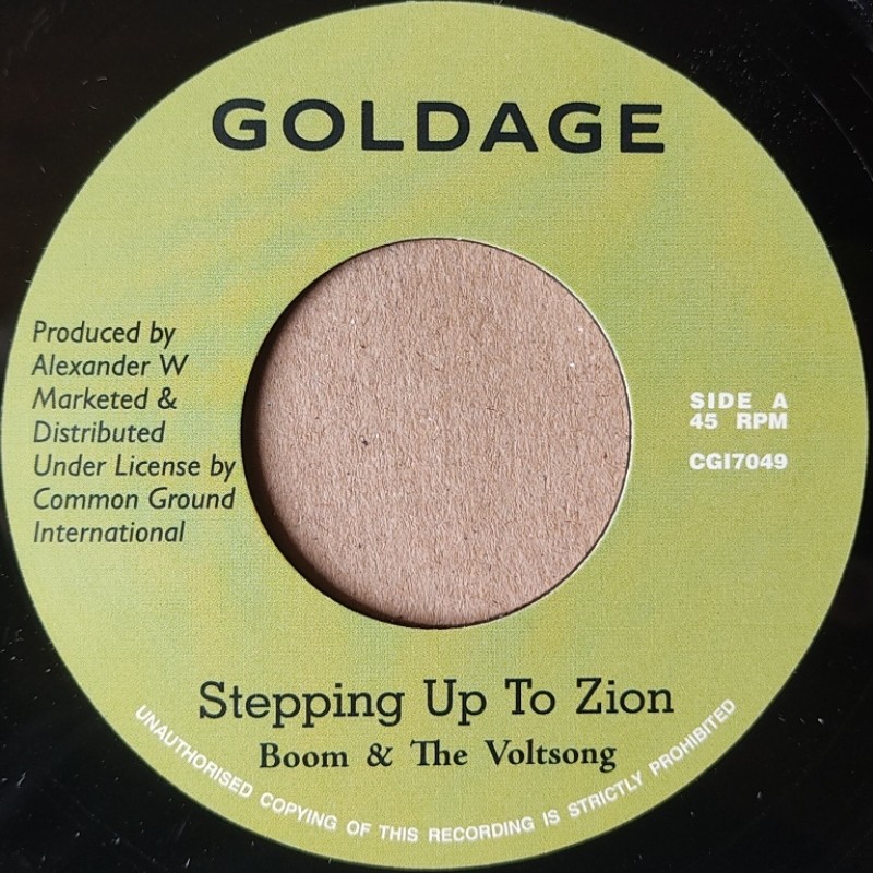 Boom & The Voltsong - Stepping Up To Zion 7"