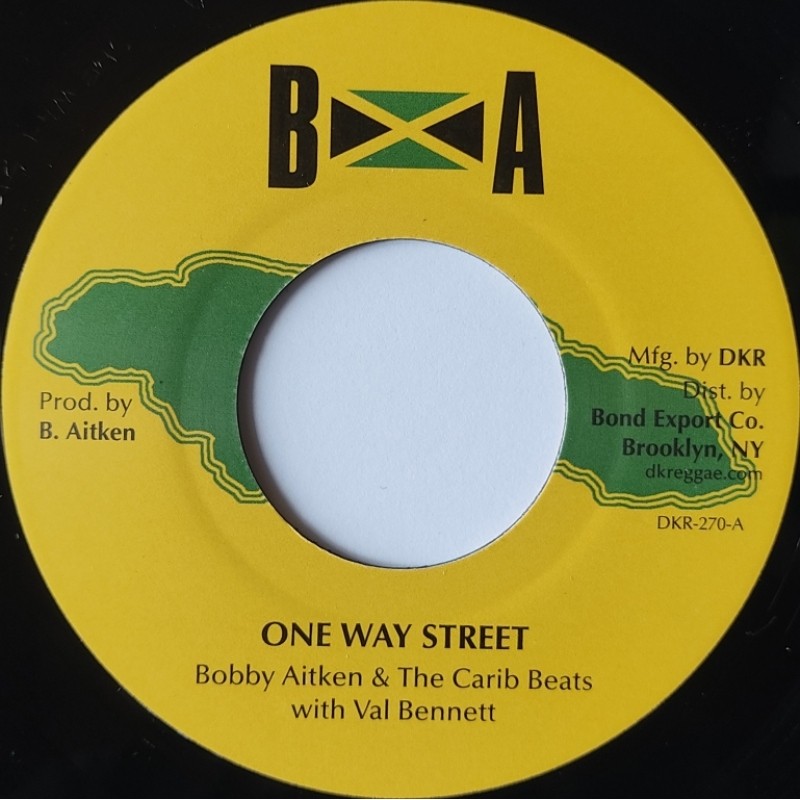 Bobby Aitken & The Carib Beats - One Way Street / Crying Time 7"