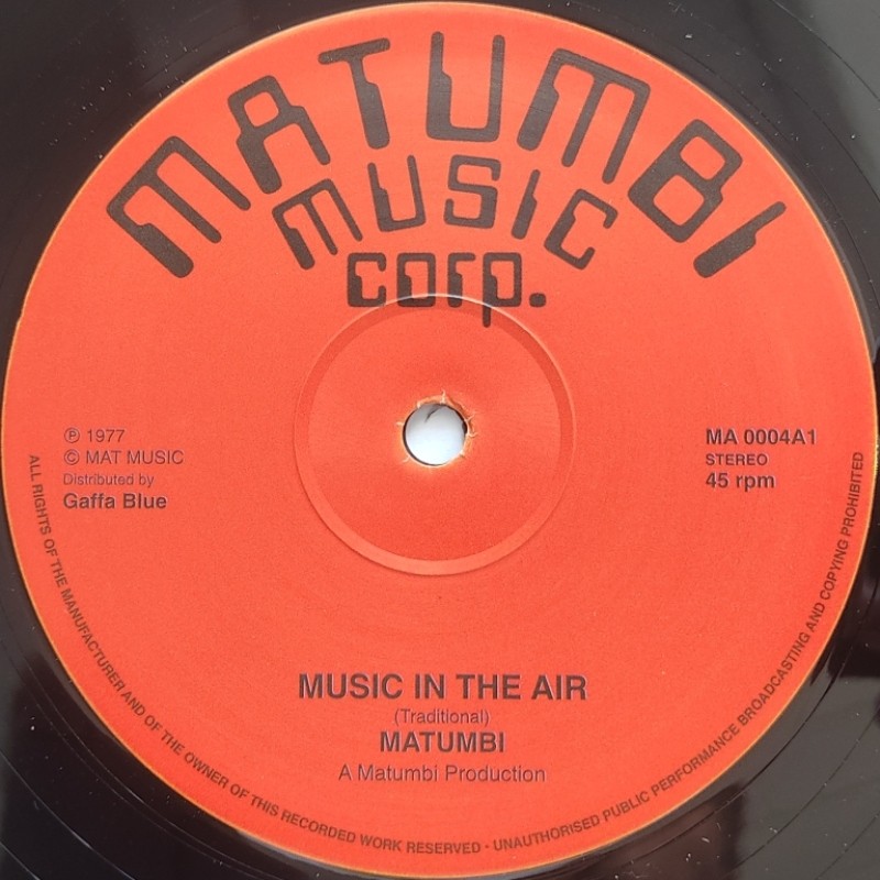 Matumbi - Music In The Air / Guide Us 12"