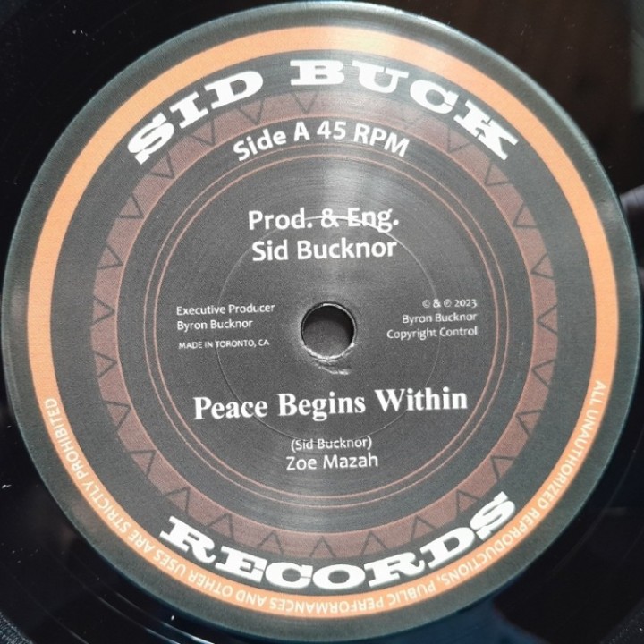 Zoe Mazah - Peace Begins Within 7"
