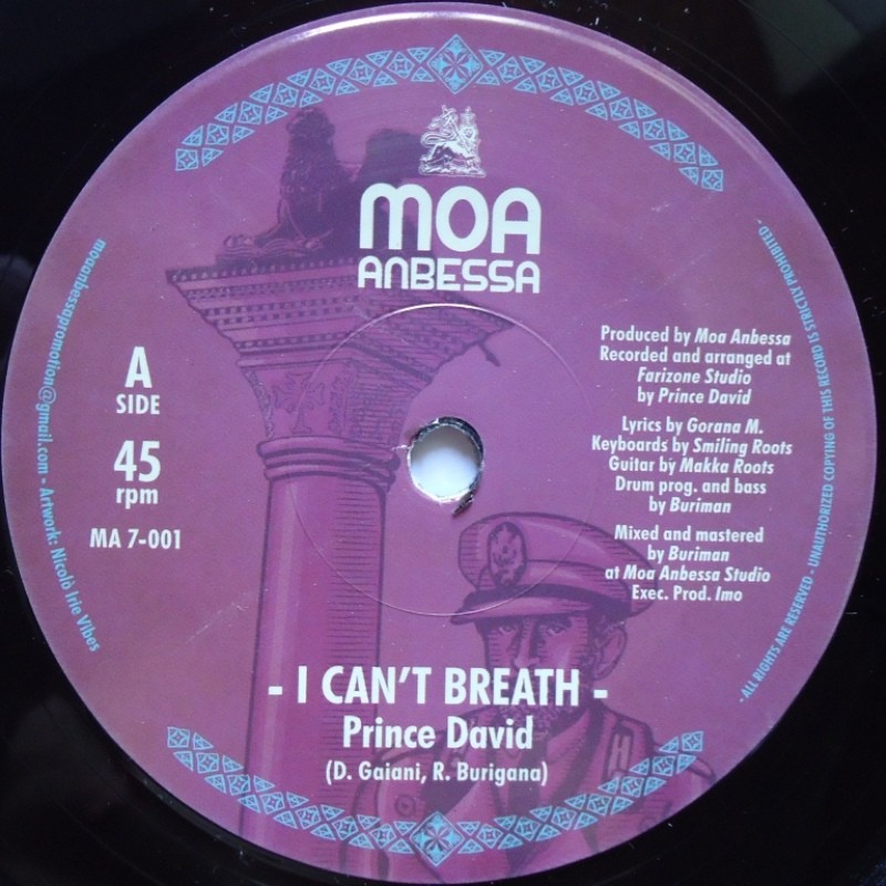 Prince David - I Can't Breath 7"