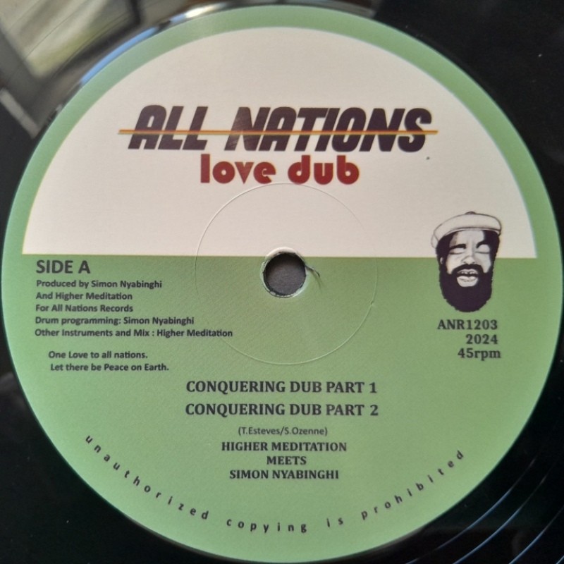 Higher Meditation & Simon Nyabinghi - Conquering Dub / Lion Dub 12"