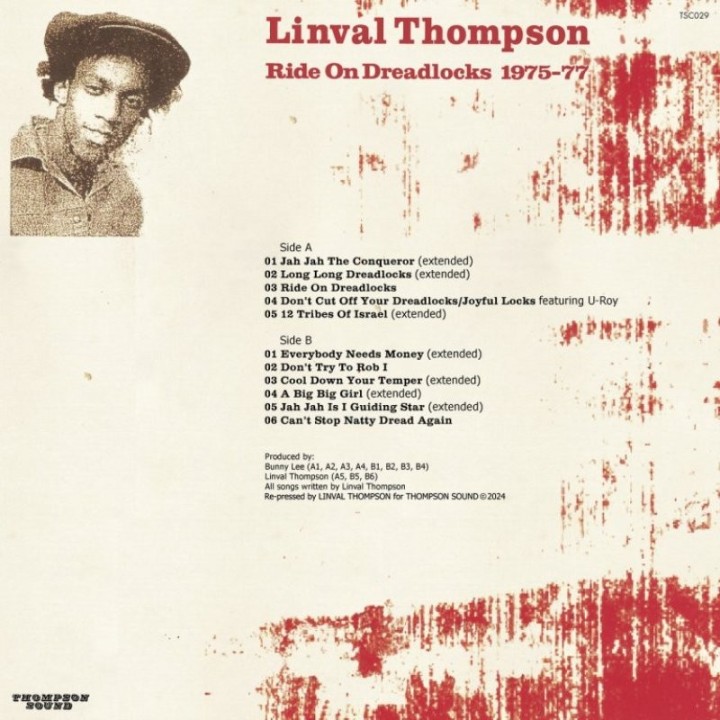 Linval Thompson - Ride On Dreadlocks 1975-77 LP