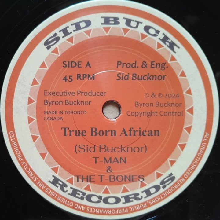 T-Man & The T-Bones - True Born African 7"