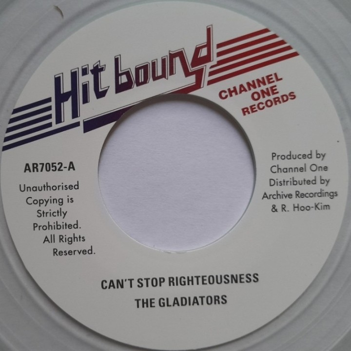 The Gladiators - Can't Stop Righteousness 7"