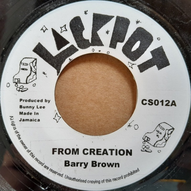 Barry Brown - From Creation 7''