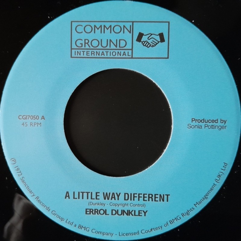 Errol Dunkley - A Little Way Different 7"