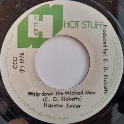 Hopeton Junior – Whip Down The Wicked Man 7"