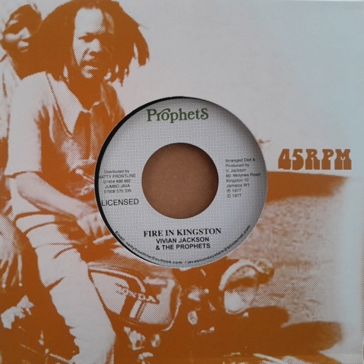 Vivian Jackson & The Prophets - Fire In Kingston 7"