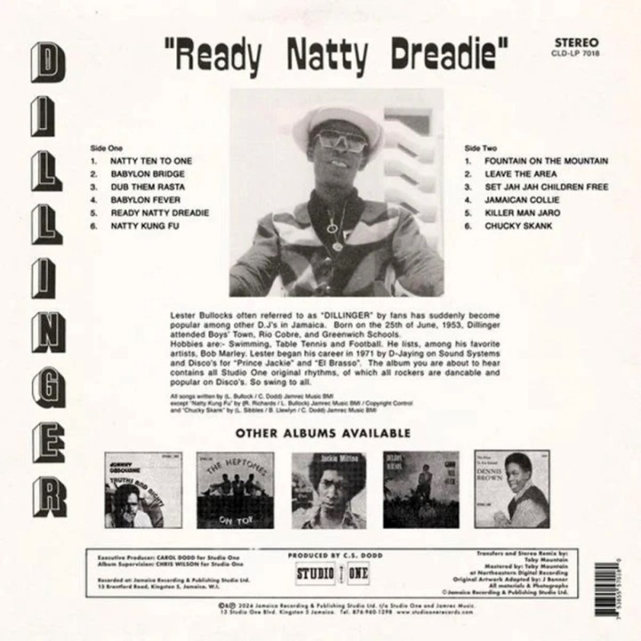 Dillinger - Ready Natty Dreadie LP