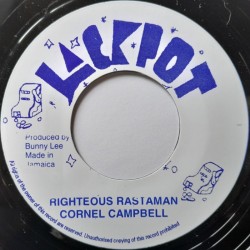 Cornell Campbell - Righteous Rastaman 7"