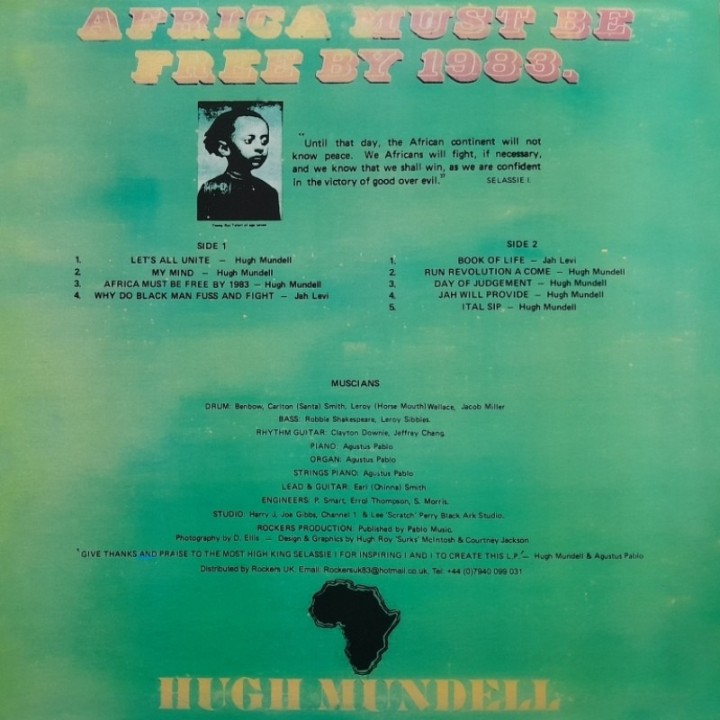 Hugh Mundell - Africa Must Be Free By 1983 LP