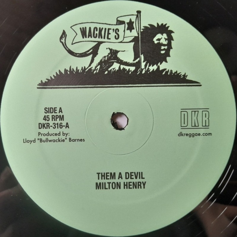 Milton Henry - Them a Devil / Make It Right 12" Milton Henry - Them a Devil / Make It Right 12"