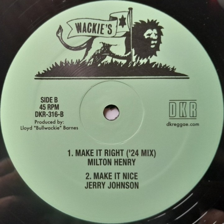 Milton Henry - Them a Devil / Make It Right 12"