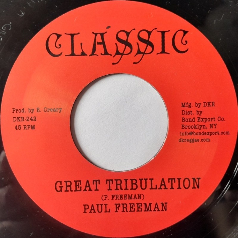Paul Freeman  - Great Tribulation 7''