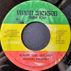 Michael Prophet - Know The Right 7"