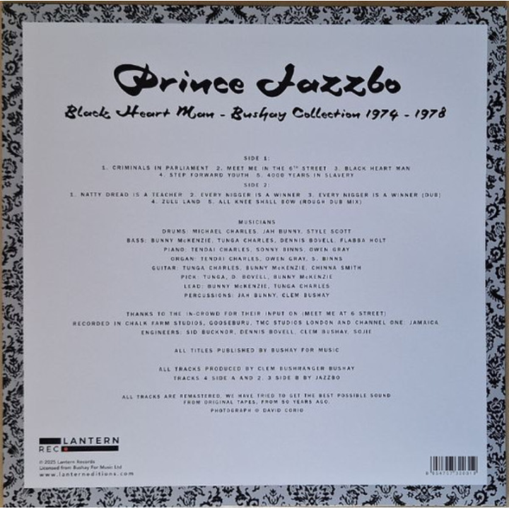 Prince Jazzbo – Black Heart Man - Bushay Collection 1974 - 1978 LP