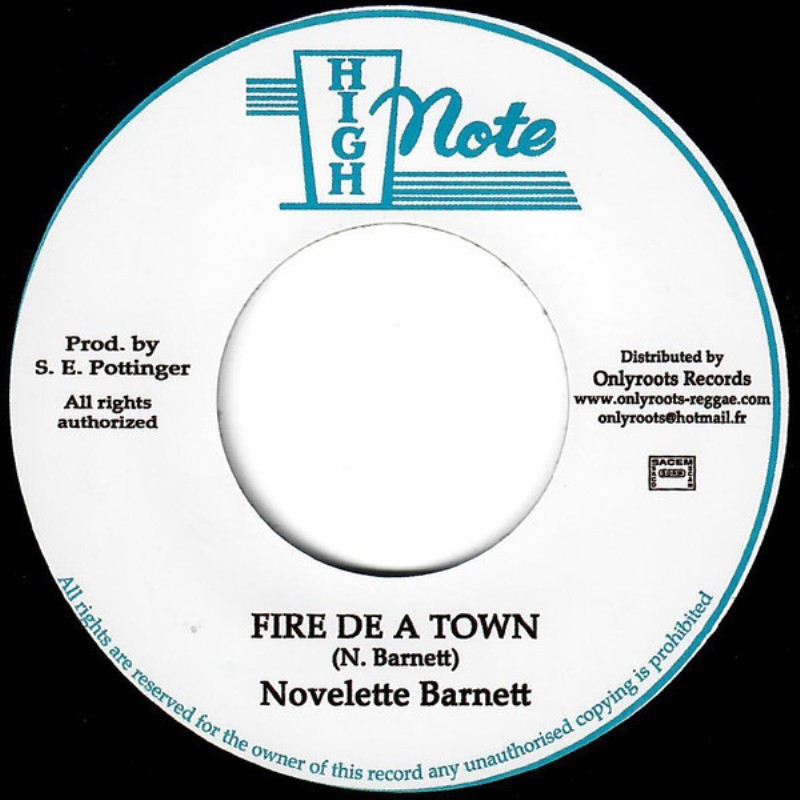 Novelette Barnett - Fire De a Town 7''