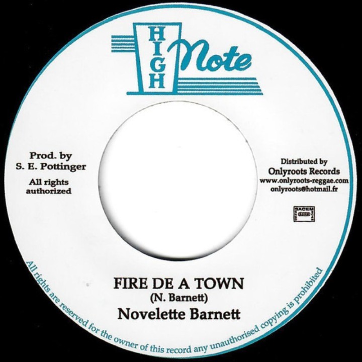 Novelette Barnett - Fire De a Town 7''