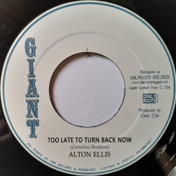 Alton Ellis - Too Late To Turn Back Now 7"